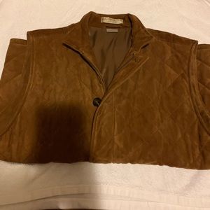 Men’s Brown suede Vest by Martin